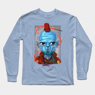 Pop Culture Caricature #8 - Yondu Long Sleeve T-Shirt